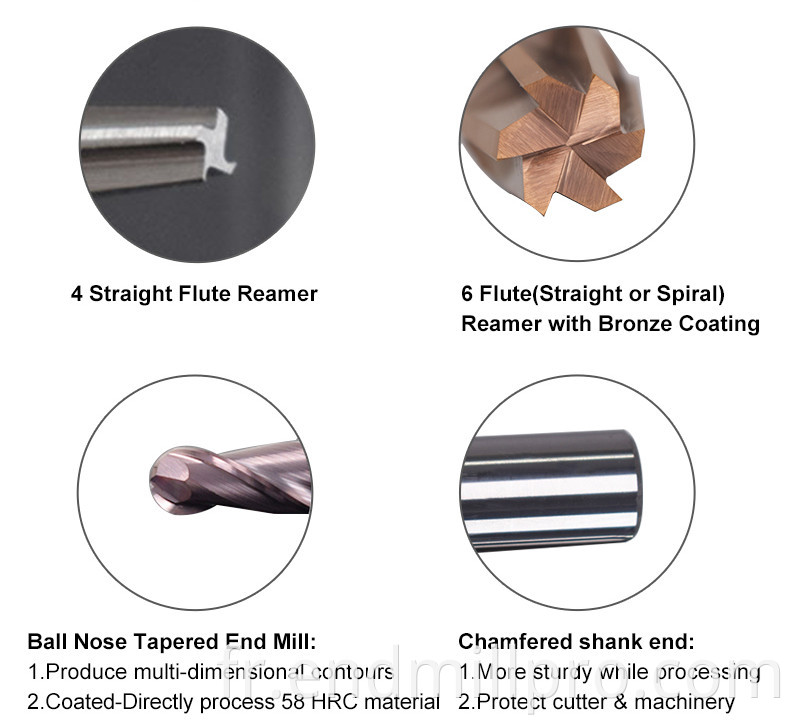 TAPERED FLUTE END MILL